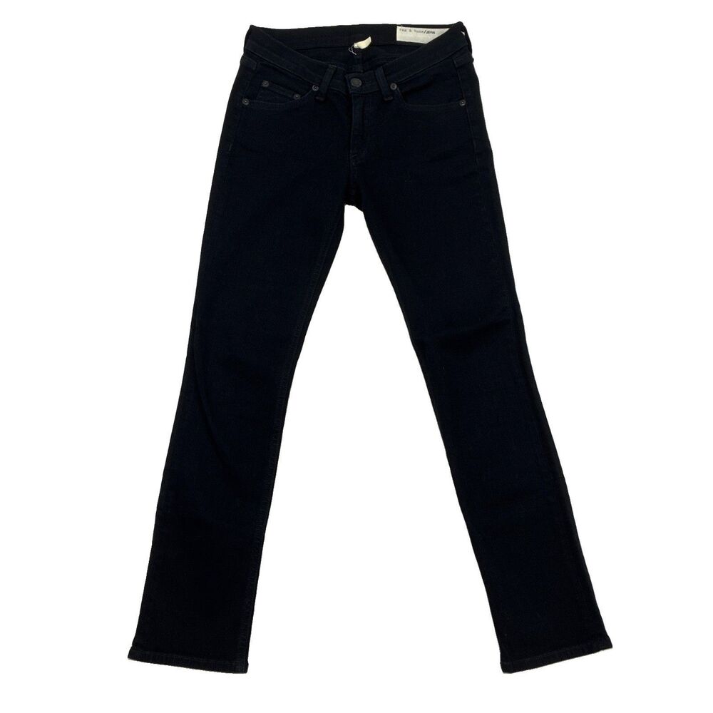 Rag & Bone Jeans Women's Size 26 Black Skinny Capri W1526K520 Coal
